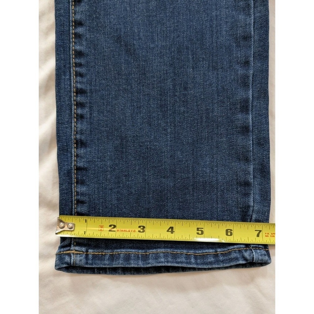 Lucky Brand 410 Athletic Straight Jeans Mens 30x32 Noble Wash Blue Altered Waist - Picture 12 of 12